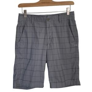 Under Armour Men’s Gray Pattern 11” Golf Shorts M-132 Sz 30